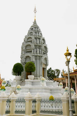 The home of Cambodiaâs Royal family with its intricately crafted architecture, Pnom Pennのeditorial素材