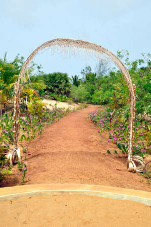 Landscaped gardens around this nature hotel near on the Kalpitya peninsular, NW Sri Lankaのeditorial素材