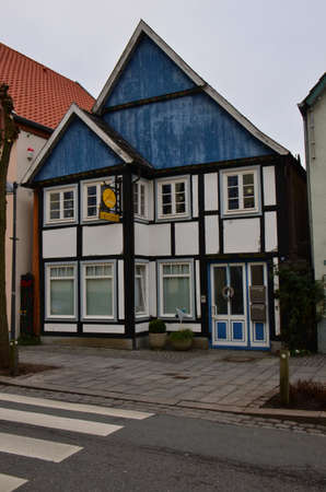 German style buildings, some constructed with large visible beams, date back many centuries, Germanyのeditorial素材