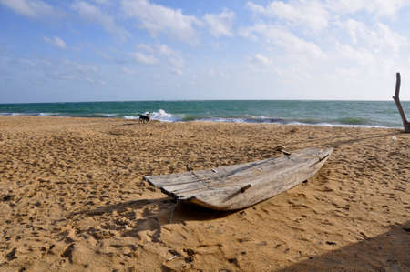 Palagama beach. The beach here on the North Western shoreline of Sri Lankaの写真素材