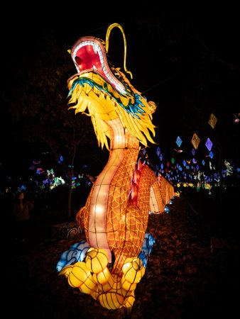 Dragon statue in chiangmai, Thailand.の写真素材
