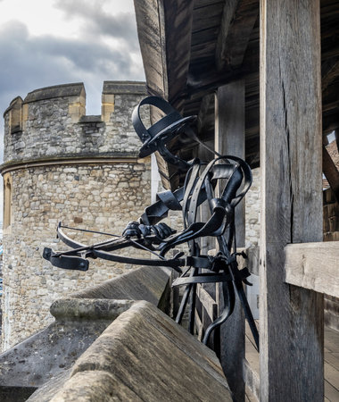 Close-up of a horse harness on a wooden bridgeの写真素材