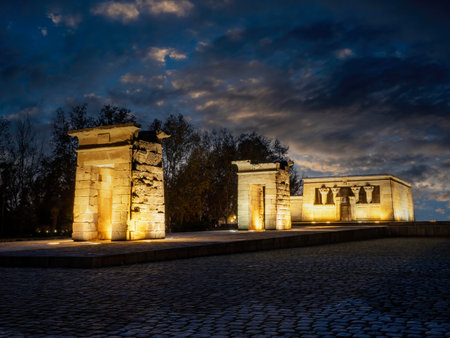The entrance of the Great Temple of Debod