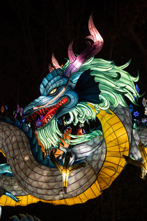 Chinese New Year lantern festival in Chiang Mai, Thailand.の写真素材