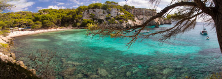 Panoramic view of Calanques bay in Cassis, France