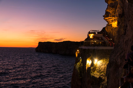 Sunset at the cliffs of Ponta de Sao Lourenco, Madeira island, Portugalの写真素材
