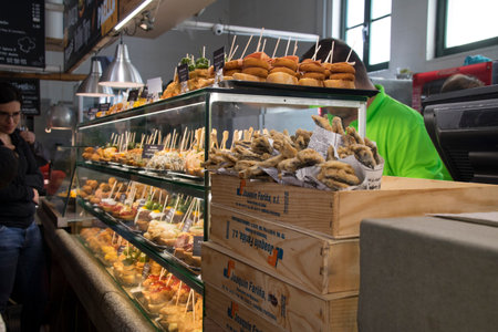 Food at Expo, universal exposition on the theme of food in Milan.の写真素材