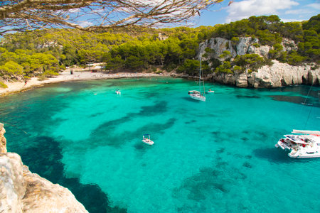 Porto Katsiki beach in Lefkada island, Greeceの写真素材