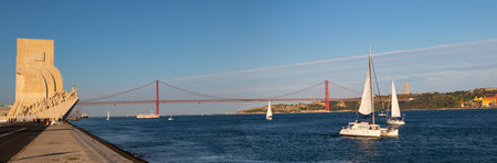 Panoramic view of the Bosphorus Bridge in Istanbul, Turkey