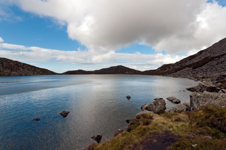 The wilderness and solitude of the Rhinogs at the southern end of the Snowdonia National Parkの写真素材