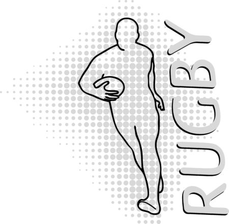 Rugby vector modificationのイラスト素材