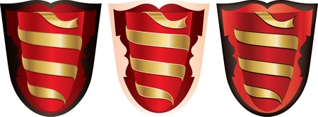 Drink label, gold on red のイラスト素材