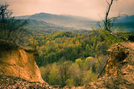 Peaceful landscape in the Carpathians.の写真素材