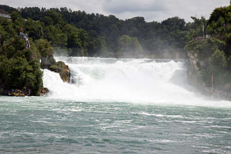 Rhine Falls at Schaffhausenの写真素材