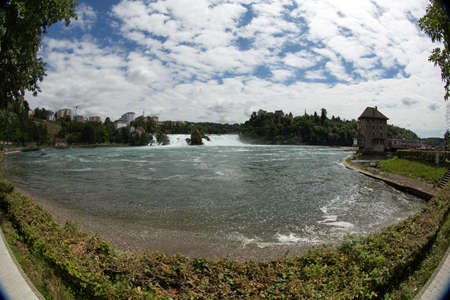 Rhine Falls at Schaffhausenの写真素材