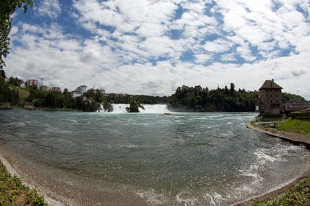 Rhine Falls at Schaffhausenの写真素材