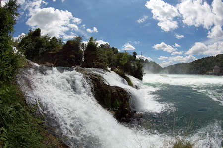 Rhine Falls at Schaffhausenの写真素材