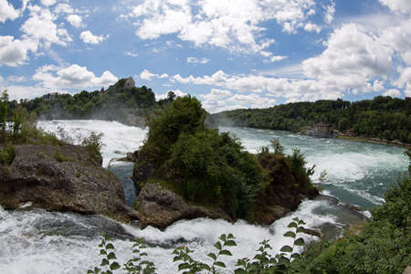 Rhine Falls at Schaffhausenの写真素材
