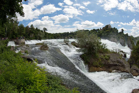Rhine Falls at Schaffhausenの写真素材