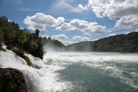 Rhine Falls at Schaffhausenの写真素材