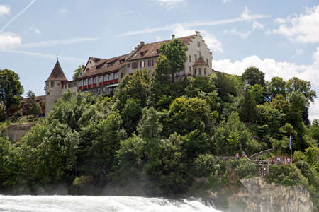 Rhine Falls at Schaffhausenの写真素材