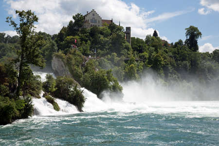 Rhine Falls at Schaffhausenの写真素材