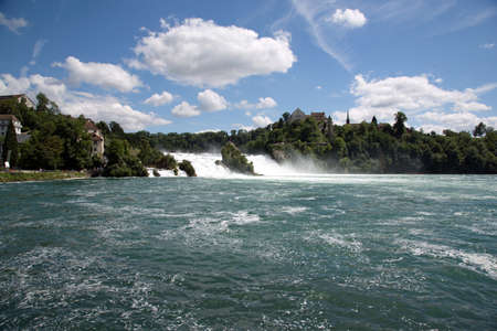 Rhine Falls at Schaffhausenの写真素材