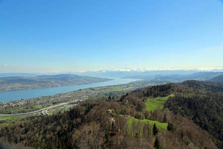 Lake Zurich landscapeの写真素材