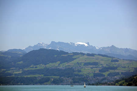 Lake Zurich landscapeの写真素材