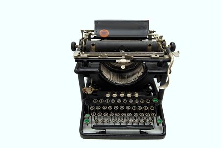 Vintage typewriter isolatedの写真素材