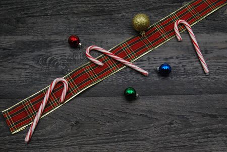 Christmas Holiday Background Flat Lay