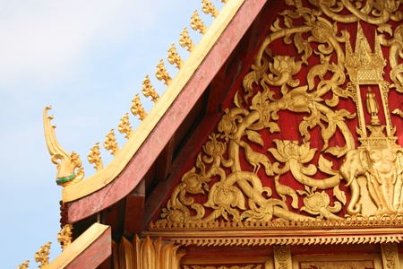 Buddhist temple, Laos.の写真素材