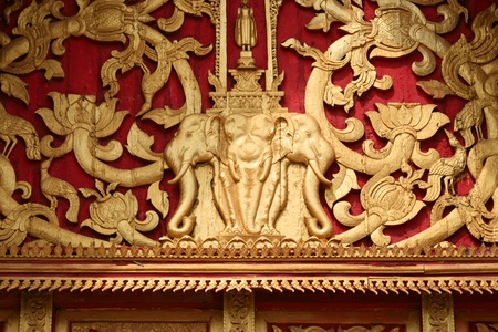 Buddhist temple, Laos.の写真素材