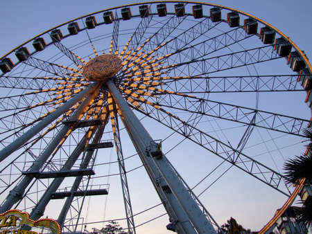 Big wheel, Bangkok, Thailand.の写真素材