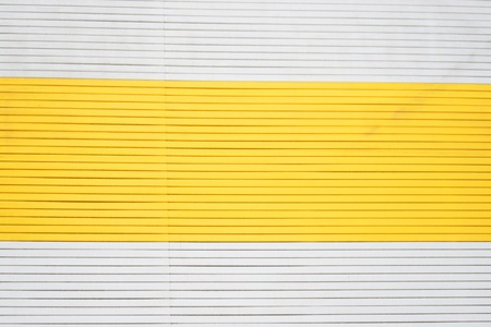 Yellow and white shop wall, Thailand. の写真素材