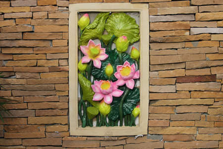 Wall decoration, Thailand.の写真素材