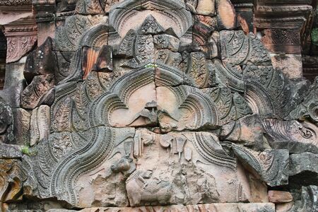 Temple on the Thailand, Cambodia border  の写真素材