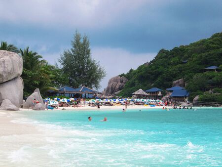  Beach in Koh Tao, Thailand.                               の写真素材