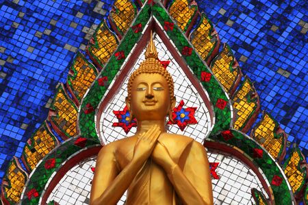 Buddhist temple, Bangkok, Thailand.の写真素材