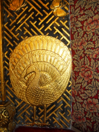 Buddhist temple in Bangkok, Thailand の写真素材