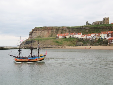 Whitby town, Yorkshire, England                                      のeditorial素材