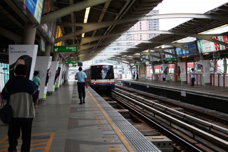 Skytrain in Bangkok, Thailand のeditorial素材