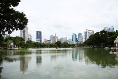 Lumpini park in Bangkok, Thailand のeditorial素材