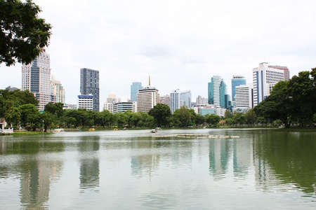 Lumpini park in Bangkok, Thailand のeditorial素材