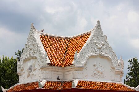Buddhist temple in Bangkok, Thailand の写真素材