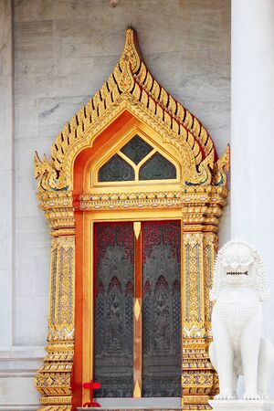 Buddhist temple in Bangkok, Thailand の写真素材