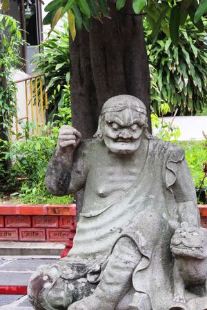Buddhist temple in Bangkok, Thailand の写真素材