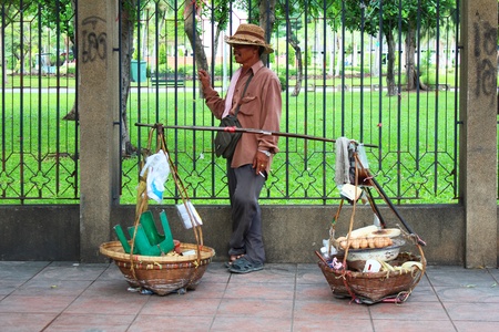 People in a market, Bangkok, Thailand のeditorial素材