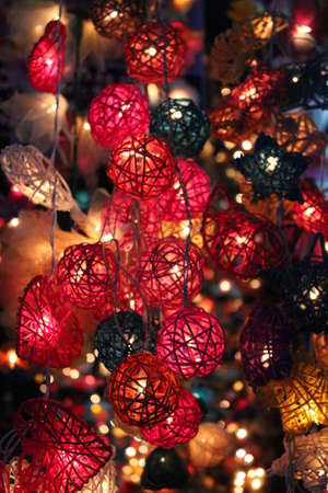 Colourful Decorative Lights, Thailandの写真素材