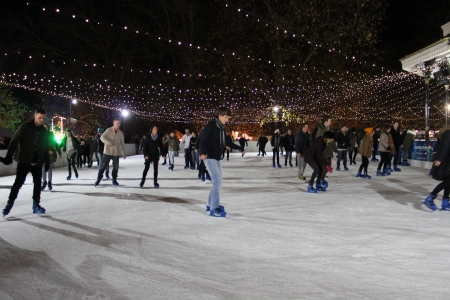 Ice Skating For Fun, Winter, Englandのeditorial素材